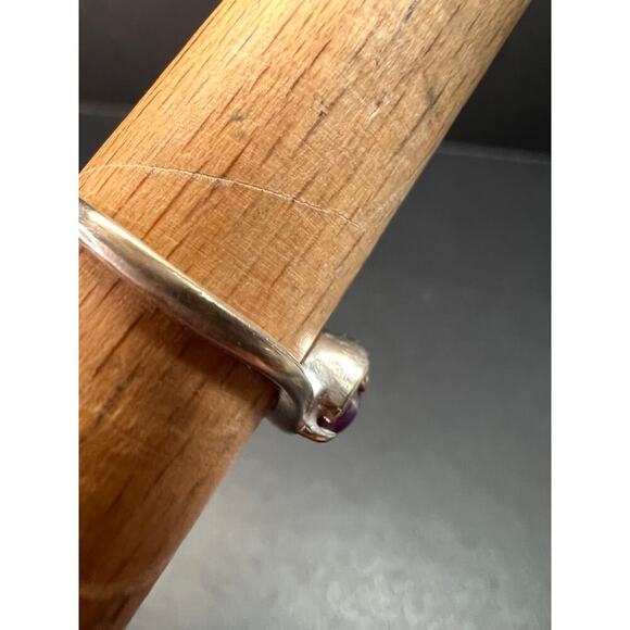 Vintage 14k white gold star ruby estate ring size 6 - Picture 14 of 16